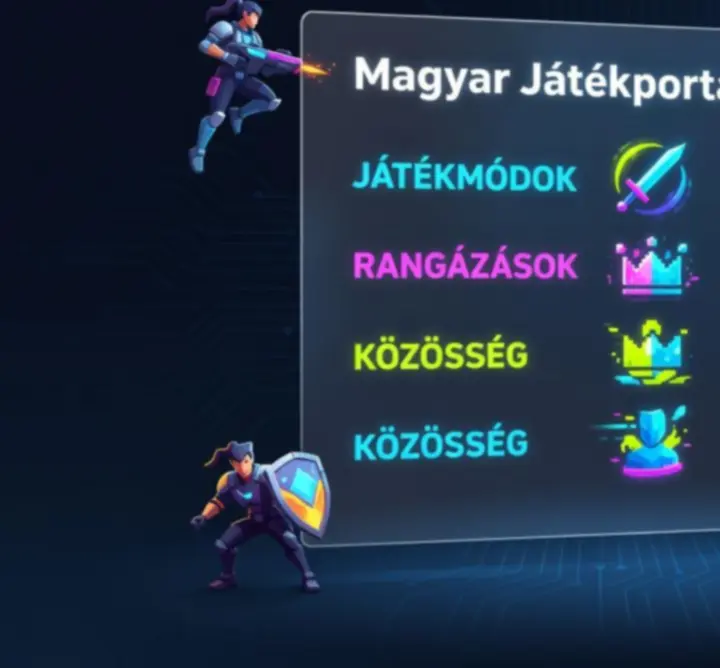 Különböző Ultimate Delve játékmódokat bemutató futurisztikus játékfelület