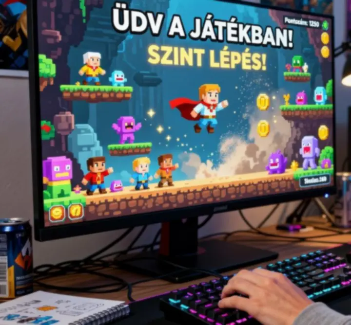 Játékos sikertörténet vizuális bemutatása statisztikákkal